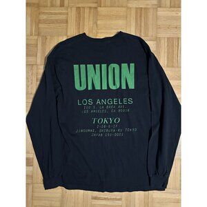 Union LA Staff Black Neon Letters Long Sleeve XL